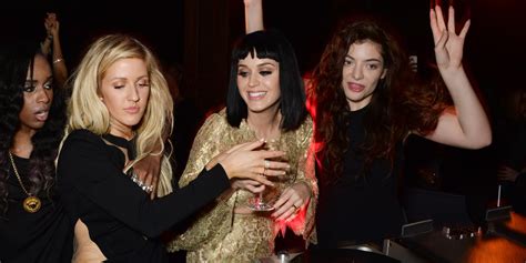 Katy Perry Lorde And Ellie Goulding Dance Behind Dj Booth At Brit Awards After Party Huffpost