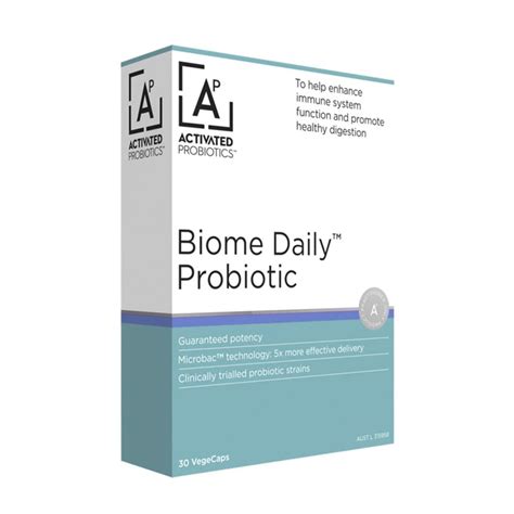 Activated Probiotics Biome Daily Probiotic 30 Capsules