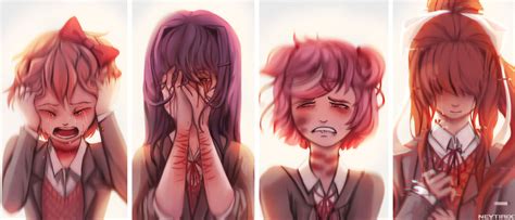 Tsundere Yuri What Is My Life Oki Doki Geek Games Psychological Horror Deviantart