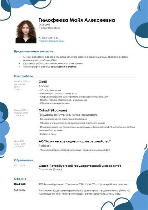 Создание красивых содержательных резюме в PDF с личным дизайном ...