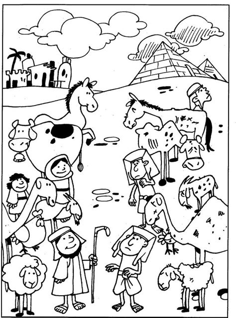 Coloring pages and activity pages here is a free resource from teachers pay teachers that includes activity and coloring pages related to the story of moses and the ten plagues. Plagues of Egypt. Diseased animals | Moses bible crafts ...