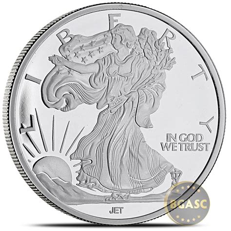 Buy 1 Oz Silver Rounds Walking Liberty Design By Jet