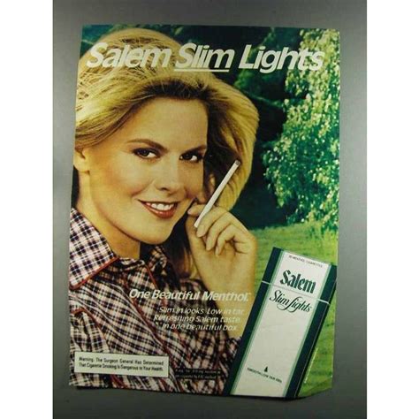1982 Salem Slim Lights Cigarettes Ad On Ebid United States 159308827