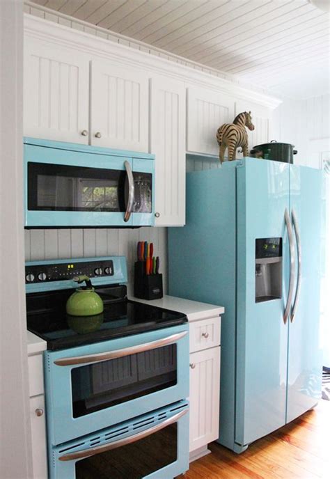28 Inspiring Colorful Kitchen Appliances Digsdigs