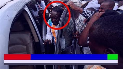 See Why Raila Odinga Was Forced To Get Back To His Car And Speed Off