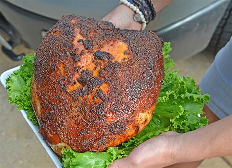 Smoked Turkey Breast With Bourbon Orange Glaze On A Grilla Pellet Cooker