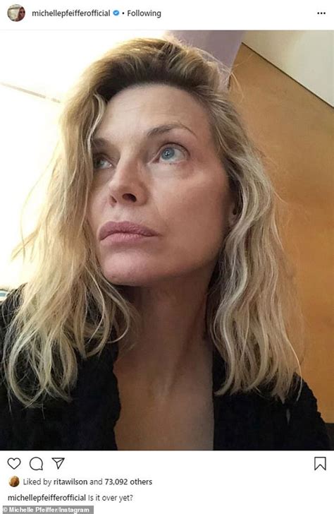 Michelle Pfeiffer 62 Says Shes Just Not Feeling It In Stunning