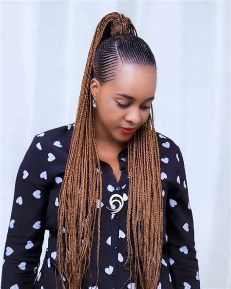 Black bob hairstyles, performed on thick hair, look fantastic and suit all face shapes. Stunningly Cute Ghanaian Braids Styles - Wedding Digest ...