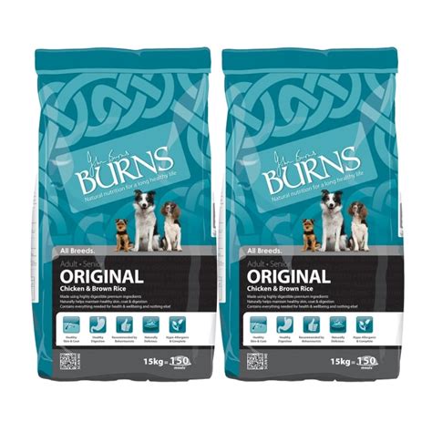 Burns Original Chicken And Rice Adult And Senior Dog Food 2 X 15kg Feedem