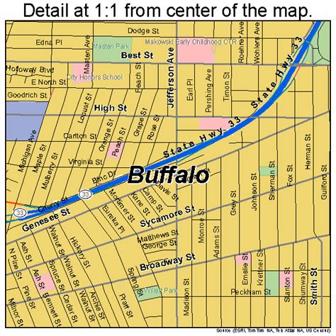 32 Street Map Of Buffalo Ny Maps Database Source