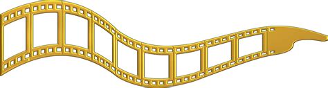 Gold Film Reel Png Clipart Full Size Clipart 5492759 Pinclipart