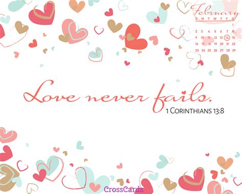 February 5, 2021 by aniko leave a comment. February 2020 - Love Never Fails Desktop Calendar- Free ...