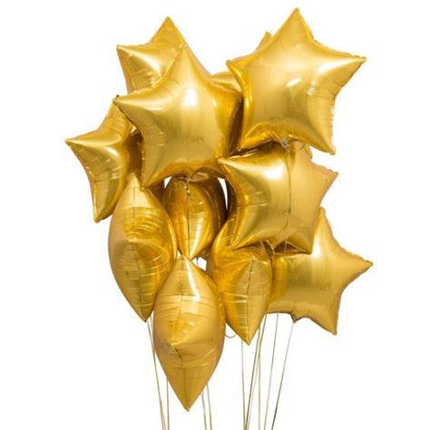Gold Star Foil Balloons Balloons Gold Stars Mylar Balloons
