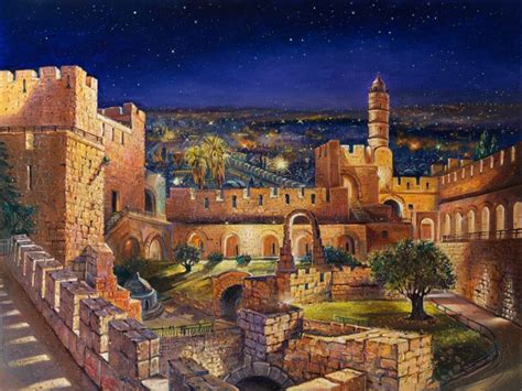 Jerusalem Paintings Jerusalem Jewish Artwork Temple In Jerusalem