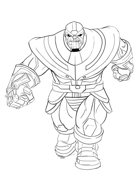 Thanos Coloring Pages Printable Printable World Holiday