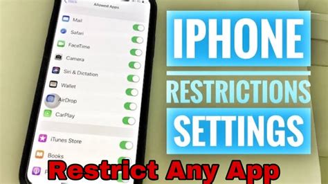 How To Add Restrictions To Iphone Iphone How To Enable Disable