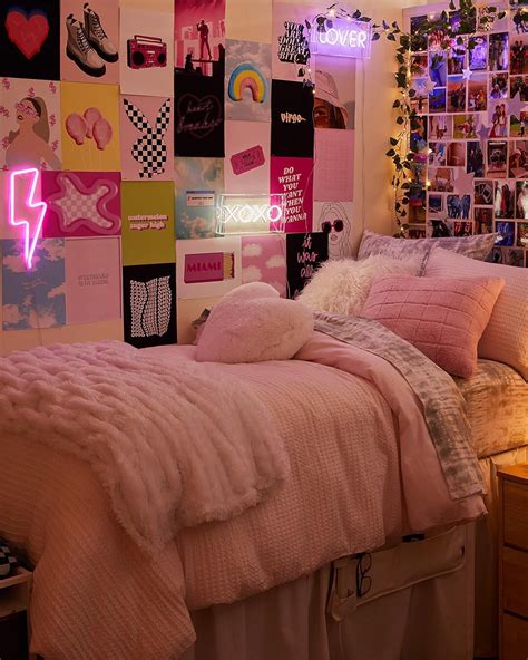 Neon Dorm Room Inspo College Dorm Room Decor Dorm Room Designs Dorm