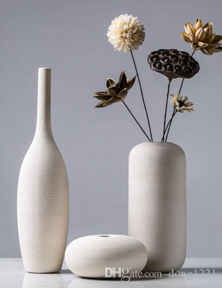 Rose heads can be easily wired to add into floral displays or bouquets for a longer lasting arrangement. 2021 Modern Minimalist White Ceramic Vase Decoration ...