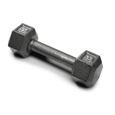 Weider Cast Iron Hex Dumbbell With Knurled Grip 8 Lbs