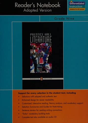 Prentice Hall Literature Penguin Edition Readers Notebook Adapted