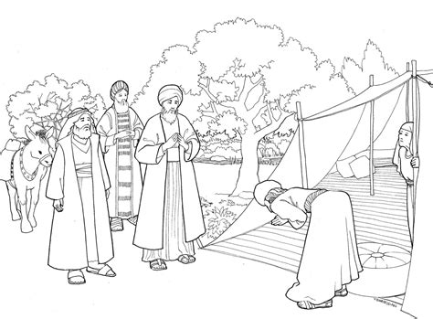 But abraham stood yet before the lord. The Catholic Illustrator's Guild: God visits Abraham