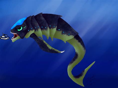 Living Biter Leviathan Concept Art Finished Subnautica Amino