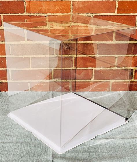 Extra Large And Tall Clear Cake Box 16height X 14l Etsy