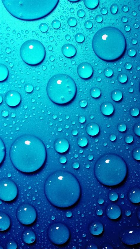 Blue Water Drops Hd Iphone Wallpapers Iphone 5s 4s 3g Backgrounds