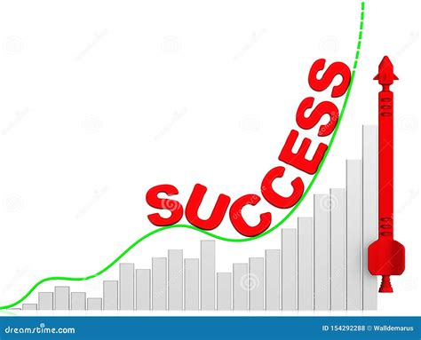 Success Rapid Growth Chart Stock Illustration Illustration Of Single