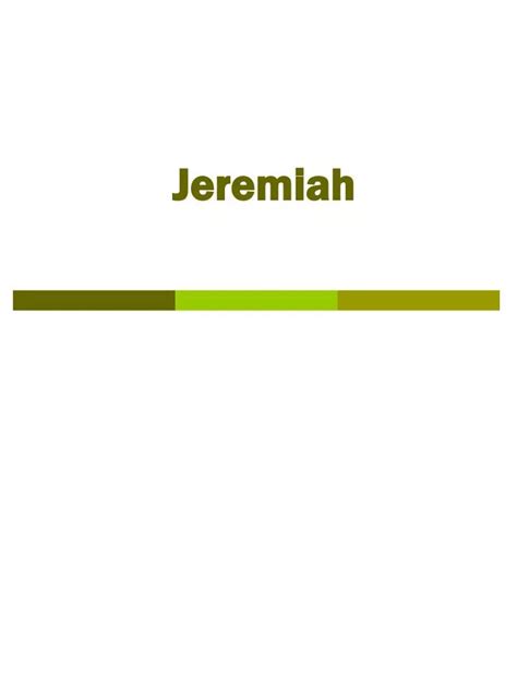 Ppt Jeremiah Powerpoint Presentation Free Download Id6400995