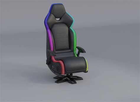 3d Model X Rocker Evo Elite Rgb Gaming Chair With Neo Motion Led Lights