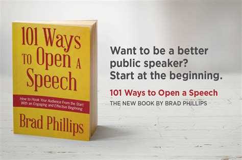 Introduction To My New Book 101 Ways To Open A Speech
