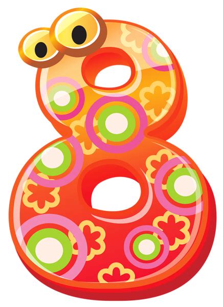 Cute Number Eight Png Clipart Image Letter A Crafts