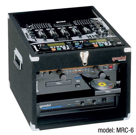 Gemini Mrc8 8 Space Slant Rack Black Pssl Prosound And Stage Lighting