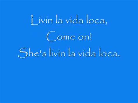 Livin' la vida loca is a song performed by ricky martin. hqdefault.jpg