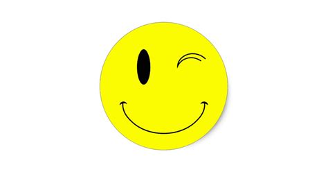 Yellow Winking Face Clipart Best