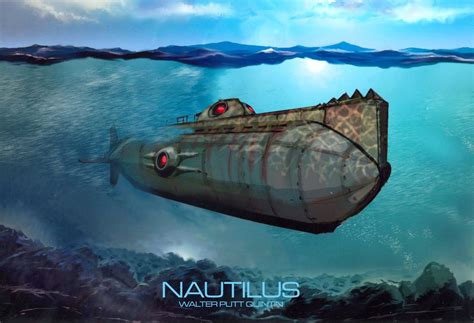 Nautilus Nautilus Science Fiction Artwork Jules Verne