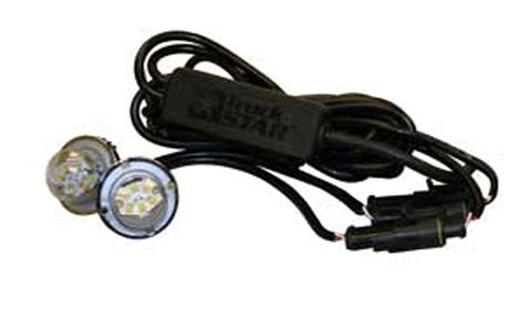 Buyers 8891225 Clear Led Strobe Lights W 2 Hidden Flashers And 25 Cable