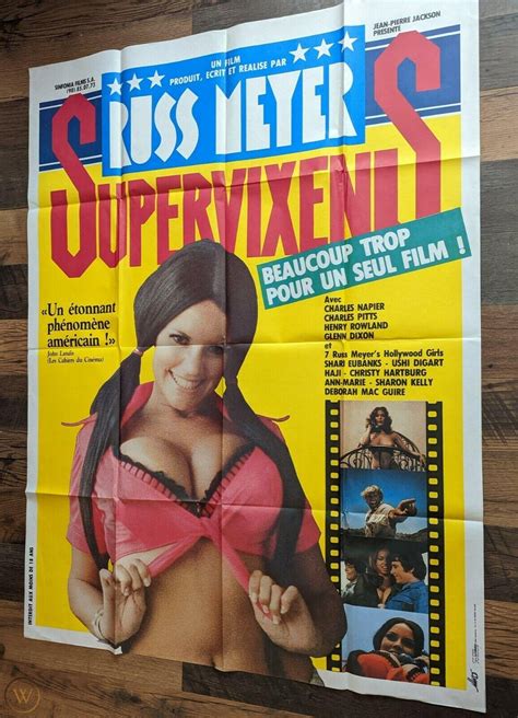 Original Russ Meyer Uschi Digard Supervixens French Poster X