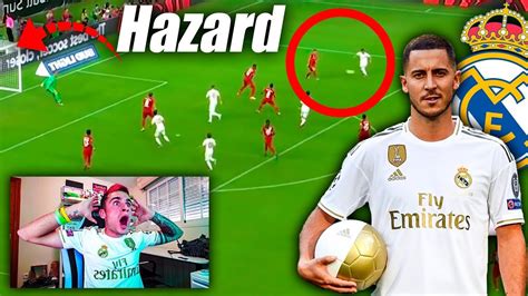 Reacciono A Eden Hazard Debut Real Madrid Youtube
