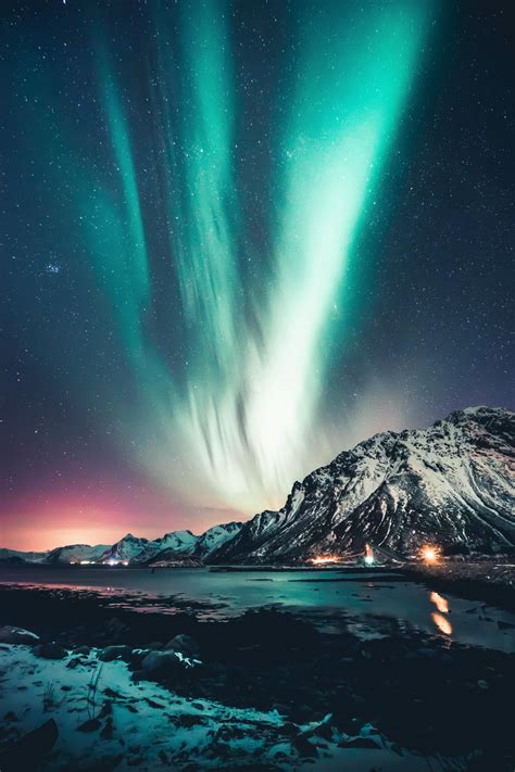 Northern Lights Over Lofoten Islands Norway Oc 6000x4000 Earthnature