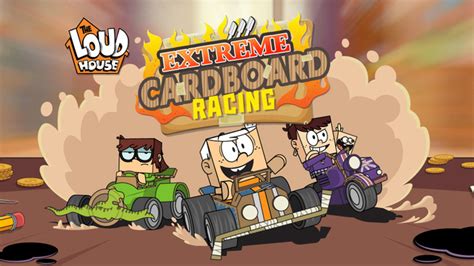 The Loud House Extreme Cardboard Racing