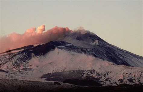 Its frequent eruptions are often accompanied by large lava flows, but rarely pose danger to inhabited areas. Etna volcano (Sicily, Italy) activity update: small ash emissions from NE crater / VolcanoDiscovery