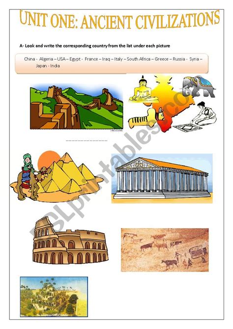 Ancient Civilizations Worksheets Worksheets For Kindergarten