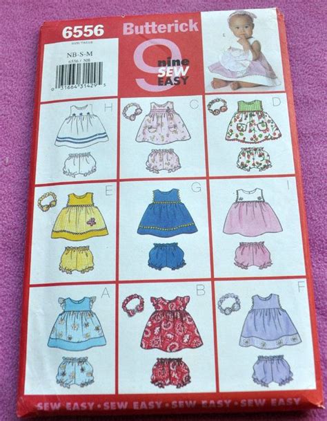 Butterick 6556 Easy Dresses And Bloomers For Babies Pattern Etsy Diy