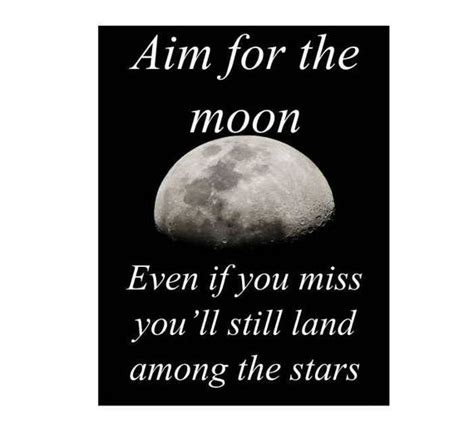 Starry Quotes Galaxy Motivational Quote Aim For The Moon If You Miss