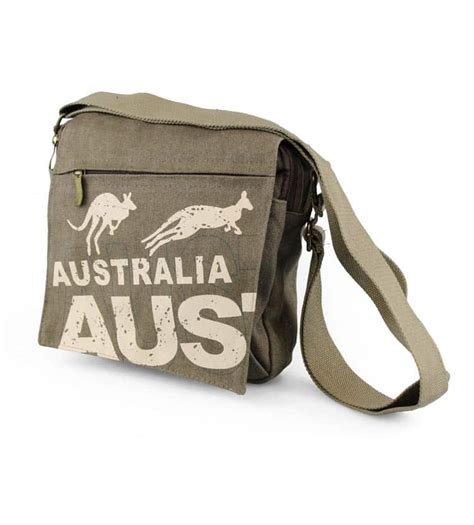 Send a present overseas to family and friends. Canvas Australia Satchel Bag | Australia the Gift ...
