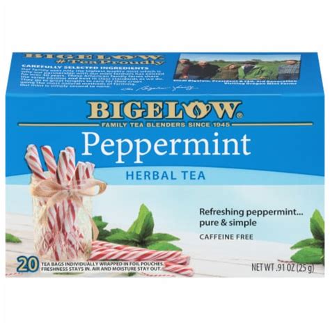 Bigelow Peppermint Herbal Tea Bags 20 Ct Ralphs