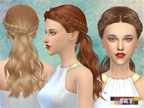 Sims Hairs The Sims Resource Hairstyle Tina By Skysims Sims