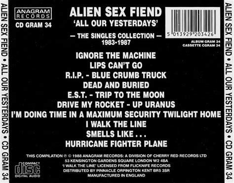 Alien Sex Fiend CD All Our Yesterdays Easy Action